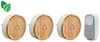 Avidsen 102498-3 draadloze en kinetische deurbel bamboe + 3 ontvangers
