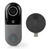 Nedis SmartLife WIFICDP10GY Wi-Fi videodeurbel + 1 ontvanger