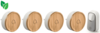 Avidsen 102498-4 draadloze en kinetische deurbel bamboe + 4 ontvangers