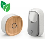 Avidsen 102502 draadloze en kinetische deurbel bamboe met usb-ontvanger