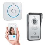 Elro DVC040IP draadloze Wi-Fi video deurbel met app voorkant met extra ontvanger