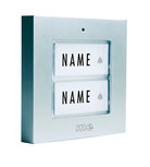 Tweedekansje | M-E BELL-402-TXS draadloze beldrukker zilver voor 2 appartementen