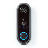 Nedis SmartLife WIFICDP20GY videodeurbel zwart voorkant