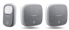 Thomson 513134 draadloze deurbel met kinetische knop en 2 batterij ontvangers