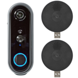 Nedis SmartLife WIFICDP20GY videodeurbel zwart + 2 ontvangers