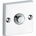 Artitec 95499 beldrukker vierkant glanzend chroom messing zilver