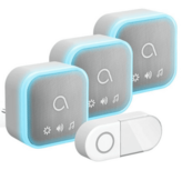 Avidsen 102512-3 Sona-T Plug-In draadloze deurbel met 3 ontvangers voor stopcontact