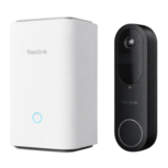 Reolink Smart 2K bedrade/draadloze oplaadbare slimme wifi videodeurbel zwart + Home Hub