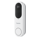 Reolink Smart 2K bedrade/draadloze oplaadbare slimme wifi videodeurbel - wit