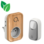 Avidsen 102513 draadloze en kinetische deurbel met doorsteekstekker