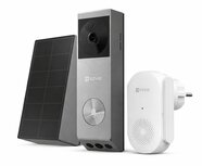 Ezviz EP3x Pro slimme videodeurbel op batterijen met chime + zonnepaneel 2K