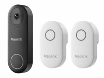 Reolink Smart 2K+ bedrade slimme wifi plug-in videodeurbel met 2 gongen - zwart