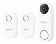 Reolink Smart 2K+ bedrade slimme wifi plug-in videodeurbel met 2 gongen - wit