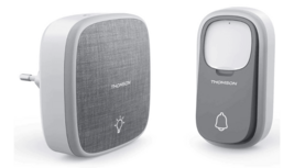 Thomson 513133 draadloze deurbel met kinetische knop en plug-in ontvanger