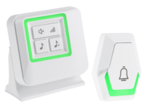 Pilota Porta draadloze deurbel 400 meter bereik op batterijen + flitslicht