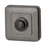 Studio Mariani Qbe beldrukker vierkant pvd gun metal