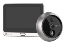 Ezviz DP2C draadloze digitale deurspion met camera en scherm zilver
