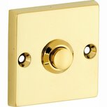Artitec 95492 beldrukker vierkant messing ongelakt goud