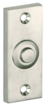 Artitec 95463 beldrukker rechthoekig mat nikkel pvd zilver