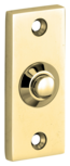 Artitec 95458 beldrukker rechthoekig messing pvd goud