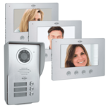 Elro DV4000-3 bedrade intercom deurbel voor 3 appartementen met schermen
