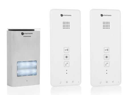 Smartwares DIC-21122 intercom voor 2 appartementen voorkant