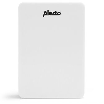 Alecto ADB-11WT draadloze deurbel wit voorkant ontvanger 36 melodieën
