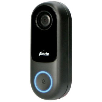 Alecto SMART-RING20 slimme wifi deurbel met camera zwart zijkant