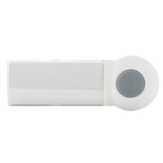 Extel draadloze deurbel volledig op batterijen 061007 beldrukker smal
