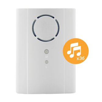 Extel draadloze deurbel volledig op batterijen geluidjes