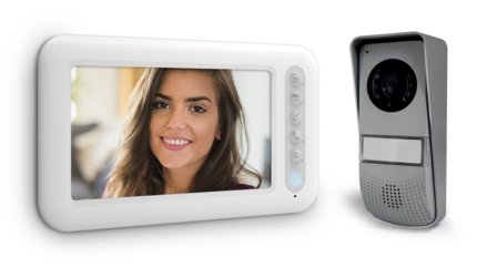 Avidsen 112266 bedrade intercom met camera buitenpost en binnenscherm