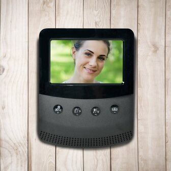 Avidsen 642278 bedrade intercom met camera ultradun scherm