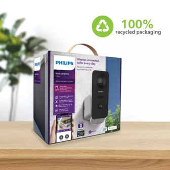 Philips WelcomeEye View Wi-Fi buitencamera FULLHD 2K in doos