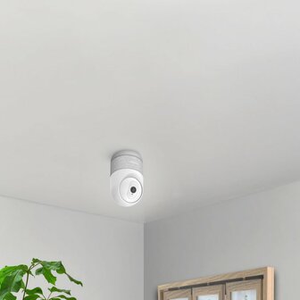Philips WelcomeEye Look gemotoriseerde Wi-Fi binnencamera 2k aan plafond