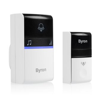 Byron DBY-23412 Draadloze deurbelset voorkant schuin