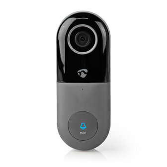 Nedis SmartLife WIFICDP10GY Wi-Fi videodeurbel voorkant beldrukker met camera