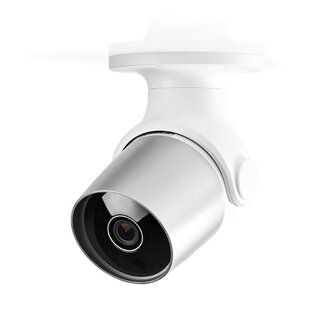 Nedis SmartLife camera voor buiten wit zilver WIFICO11CWT zijkant rechts