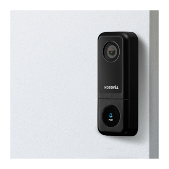 Nordv&auml;l SH105 slimme video deurbel 64GB + ontvanger ontvanger aan muur