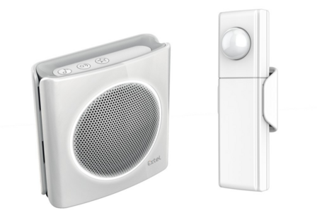 Extel diBi moov white draadloze&nbsp;bewegingsmelder 081746 voorkant wit