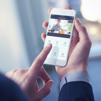 Alecto SMART-RING20 slimme wifi deurbel met camera zwart applicatie