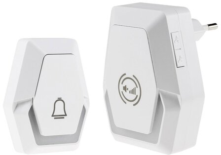 Pilota Porta draadloze deurbel 400 meter bereik + flitslicht