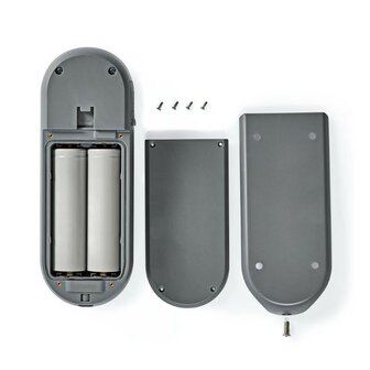 Nedis SmartLife WIFICDP20GY videodeurbel zwart achterzijde