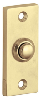 Artitec 93863 beldrukker rechthoekig messing goud