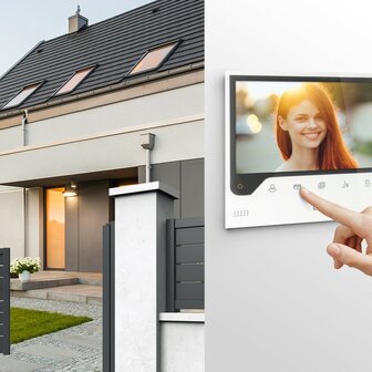 Extel 720308 bedrade intercom met camera + app deur en poortopener