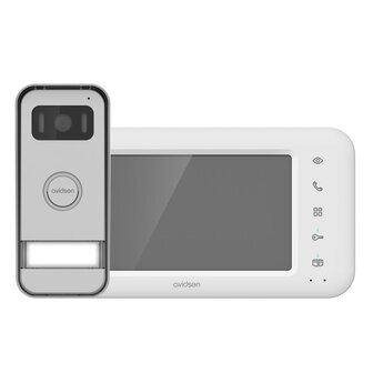 Avidsen 112290 bedrade videodeurbel wit scherm uit