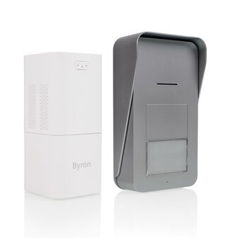 Byron DIC-21515 Draadloze audio deurbel intercom voorkant binnenunit buitenunit