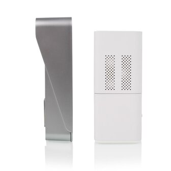 Byron DIC-21515 Draadloze audio deurbel intercom zijkant binnenunit buitenunit