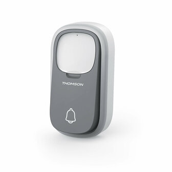 Thomson 513133 draadloze deurbel met kinetische knop met verwisselbaar naamplaatje