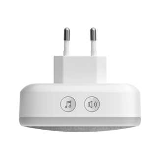 Thomson 513133 draadloze deurbel met kinetische knop en plug-in ontvanger knopjes