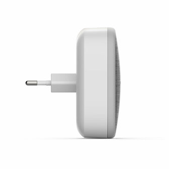 Thomson 513133 draadloze deurbel met kinetische knop en plug-in ontvanger zijkant